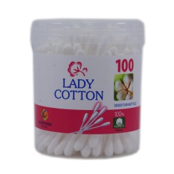 Ватные палочки, Lady Cotton (Леди Коттон) №100 банка